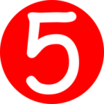 red-rounded-with-number-5-md